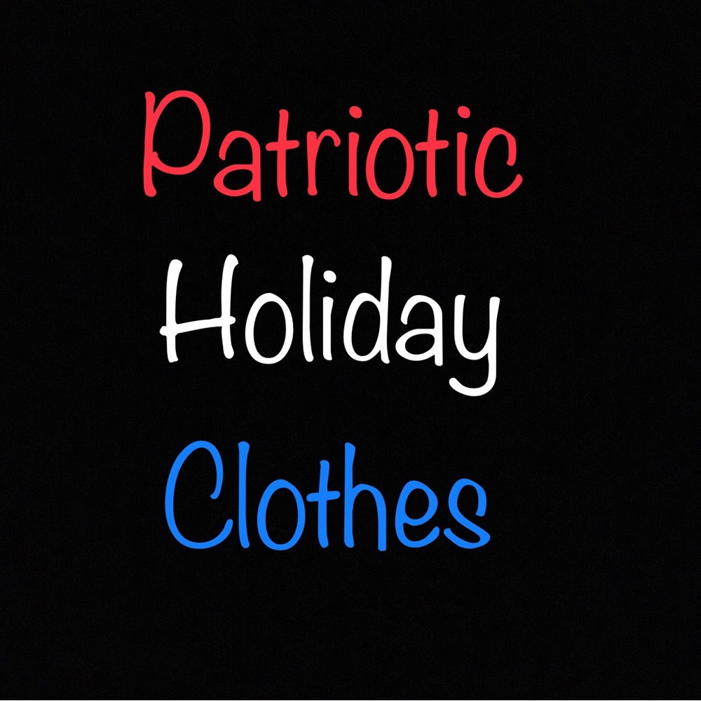Liz Claiborne tee shirt patriotic blue scoop neck stars stripes American holiday - Picture 6 of 7